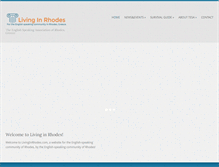 Tablet Screenshot of livinginrhodes.com